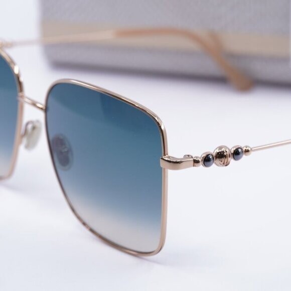 Jimmy Choo HESTER/S 0BKU I4 Square Sunglasses - Gold/Blue Gradient Pink main image 9